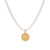 Diamond Zodiac Charm with Pearl Necklace