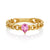 Pink Sapphire Cuban Ring