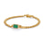 Emerald Diamond Cuban Link Bracelet